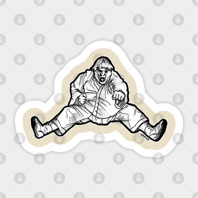 Beverly Hills Martial Artist Sticker by sketchnkustom